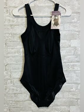 NWT Catherines Intimates Firm Control Bodybriefer Bodysuit- Size 38 in Black